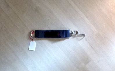 Schlüsselanhänger, schwarz mit Schlüsselring und Clip zur Befesti ca. 21 cm lang, NEU