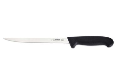 Giesser Messer Fischfiliermesser Filetiermesser Fisch schmal gerade schwarz 21cm