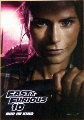 Fast & Furious 10 - Original Kinoplakat A4 - Jordana Brewster - Filmposter