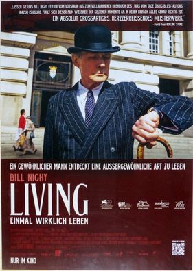 Living - Einmal wirklich leben - Original Kinoplakat A1 - Bill Nighy - Filmposter