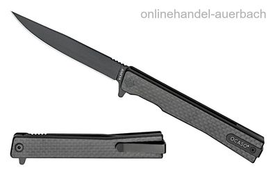 Ocaso Solstice Carbon Fiber Black Blade Taschenmesser Klappmesser Messer