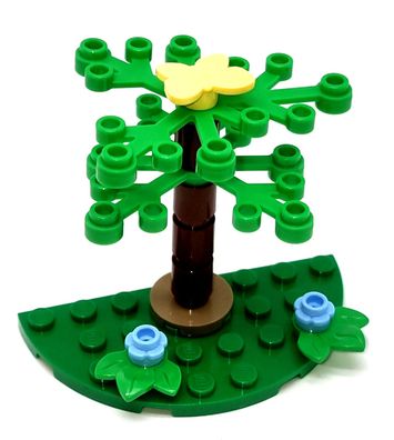 LEGO City Baum Planze mit LEGO Schmetterling