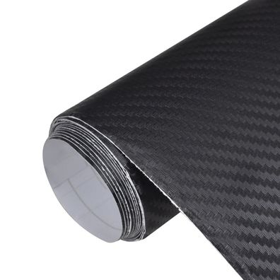 vidaXL Autofolien 2 Stk. 3D Schwarz 100x150 cm
