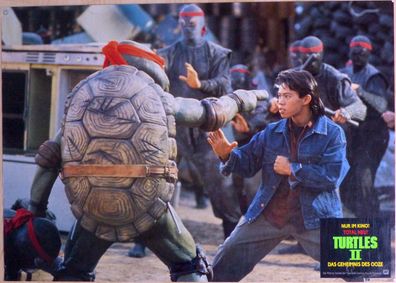 Turtles II - Das Geheimnis des Ooze- Orig Kinoplakat Aushangmotiv 1 -1991- Filmposter