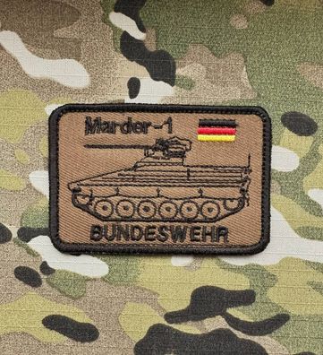 Patch Panzer Marder 1 Kojote Braun Bundeswehr Morale Aufnäher Abzeichen Armee Veteran