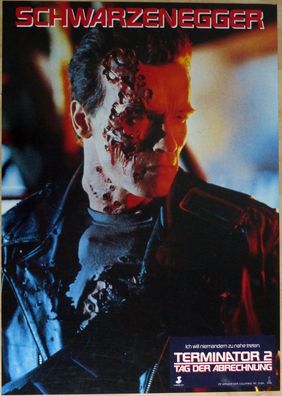 Terminator 2 - Tag der Abrechnung - Original Kinoplakat - Motiv 2 - 1991 - Filmposter