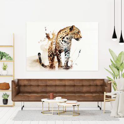 Wandbild Jaguar Animal Tier Leinwand , Acrylglas + Aluminium , Poster Premium