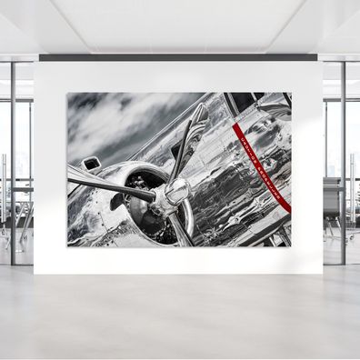Wandbild Chromatic plane Leinwand , Acrylglas + Aluminium , Poster.