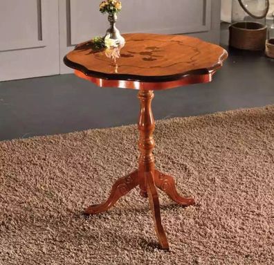 Couchtisch Runder Tisch Designer Klassischer Möbel Holz Neu