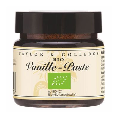 Taylor und Colledge Bio Vanilla Bean Paste aus Vanilleschoten 65g