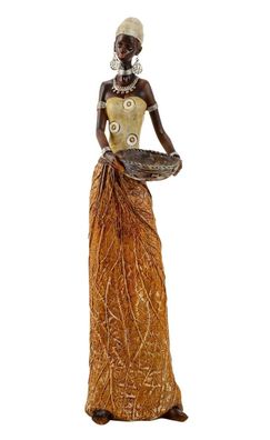 Afrikanerin 40 cm Dekofigur afrikanische Frau Dekoration