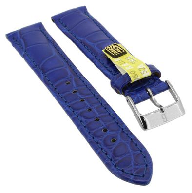 Barington Louisiana Uhrenarmband | echt Krokoleder | royalblau 35369