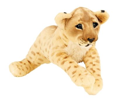 Löwe Baby braun XL Plüschtier 60 cm liegend