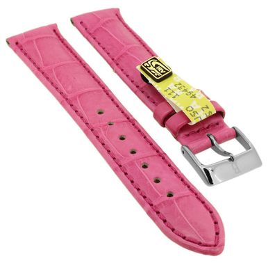 Barington Louisiana Uhrenarmband | echt Krokoleder | pink 35364