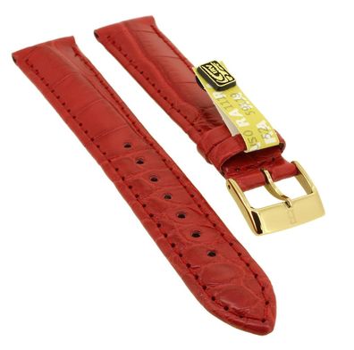 Barington Louisiana Uhrenarmband | echt Krokoleder | rot 35363