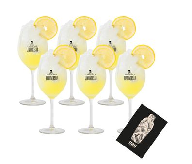 Don Pasquale Limoncello 6er Set Spritz Glas Ballonglas Aperitif Stielglas Gläse