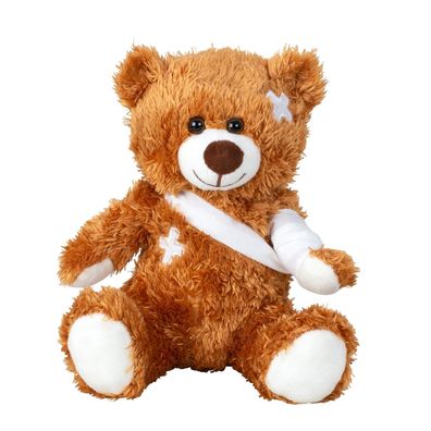 Teddybär verletzt Verband Pflaster 22 cm Teddy
