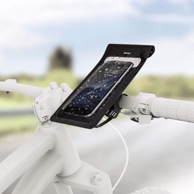 Hama 360° Universal Fahrrad-Halterung Lenker-Halter für Handy Smartphone Navi