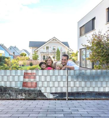 Zaunsichtschutz gemaltes Gemälde mit Leuchtturm am Meer