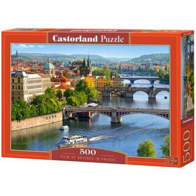 Puzzle Castorland 500 Teile View Of Bridges In Prague