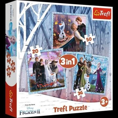 Puzzle Trefl 3in1 Frozen 2 Magic Story Disney Eiskönigin 2