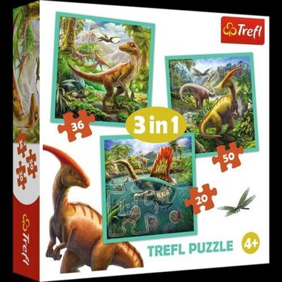 Puzzle Trefl 3in1 Dinosaurier (Gr. 20x19,5cm)