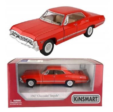 Chevrolet Impala 1967 Maßstab 1:43 Metall-Kunststoff Kinsmart Rot.