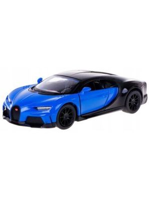 Bugatti Chiron Supersport Maßstab 1:38 Metall-Kunststoff Kinsmart Blau