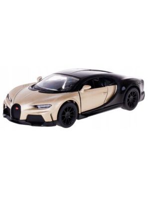 Bugatti Chiron Supersport Maßstab 1:38 Metall-Kunststoff Kinsmart Gold-Schwarz