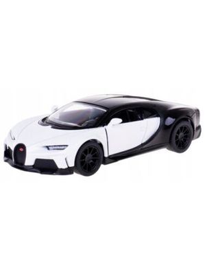 Bugatti Chiron Supersport Maßstab 1:38 Metall-Kunststoff Kinsmart Weiß-Schwarz