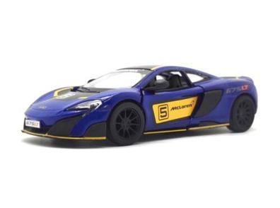 McLaren 675LT Maßstab 1:36 Metall-Kunststoff Kinsmart Blau