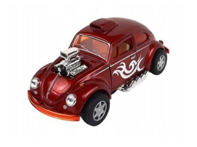 Vw Beetle Custom Dragracer Maßstab 1:32 Metall-Kunststoff Kinsmart Rot.