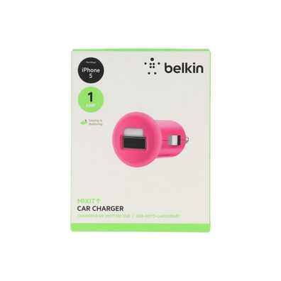 Belkin USB Car Charger für iPod iPhone 6/6 Plus Navi's Smartphones pink