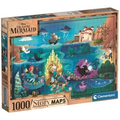 Puzzle Clementoni 1000 Teile Meerjungfrau Story Disney Maps