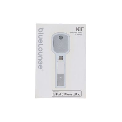 Bluelounge Kii Lightning USB Adapter OTG-Adapter Schlüsselanhänger weiß