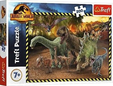 Puzzle Trefl 200 Teile Dinos Jurassic Park