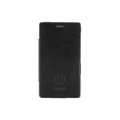 Bugatti Lumia 925 UltraThin BookCase Leder Handy Tasche Handyhülle schwarz