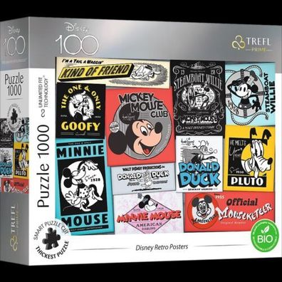 Puzzle Trefl 1000 Teile UFT Disney Retro Posters Unlimited Fit Technology