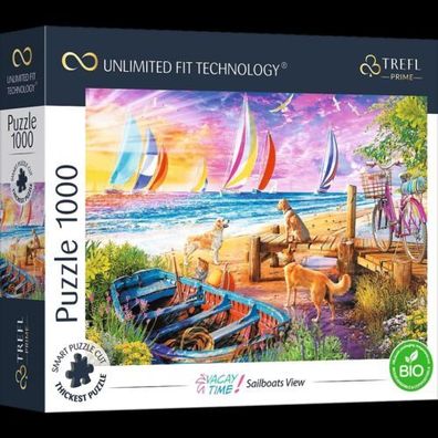 Puzzle Trefl 1000 Teile UFT Sailboats View Unlimited Fit Technology