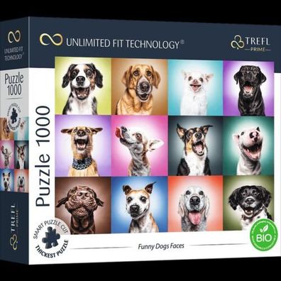 Puzzle Trefl 1000 Teile UFT Funny Dogs Faces Unlimited Fit Technology