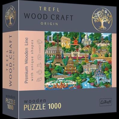 Puzzle Trefl 1000 Teile Holzpuzzle Frankreich Entdecken