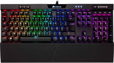 Corsair CH-9109011-FR Tastatur USB AZERTY Französisch RGB-LED schwarz