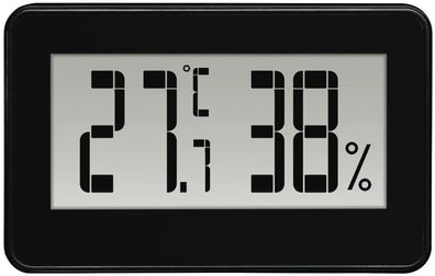 Hama Thermometer Hygrometer Mini Temperaturmesser schwarz