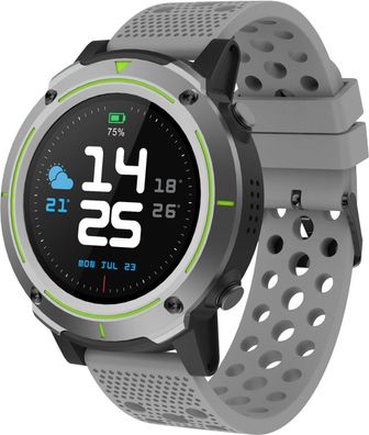 Denver Bluetooth Smartwatch Fitnesstracker Schlaftracker SW-510 GPS grau - sehr gut