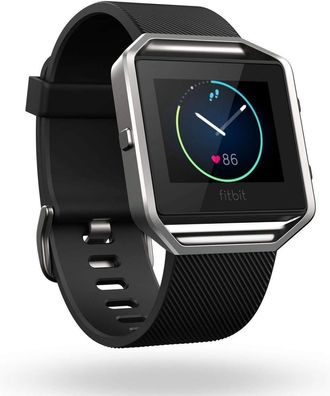 Fitbit Multifunktionsuhr Blaze S Fitness Uhr Laufuhr Sportuhr GPS schwarz