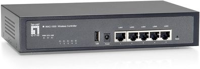 LevelOne WAC-1000 Wireless LAN Controller 5 Anschlüsse Netzwerk-Verwaltungsgerät