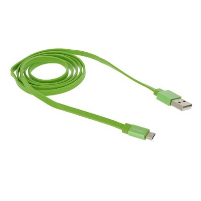 Networx Fancy Mikro USB auf USB Kabel Datenkabel grün