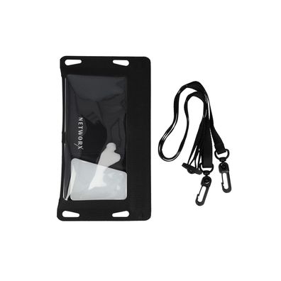 Networx Universal Strandtasche Schutzbeutel für Smartphones bis 5,5 Zoll schwarz