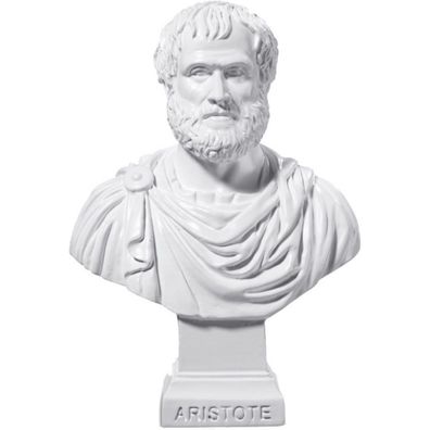 Deko Figur Büste griechischer Aristoteles nach 12,5cm weiß