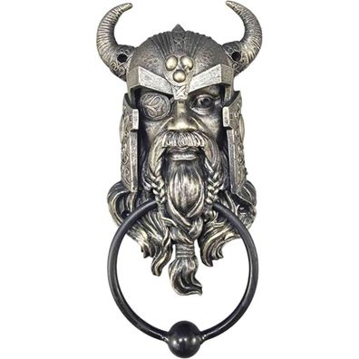 Odin gem. Gott - Türklopfer mit Metallklopfer